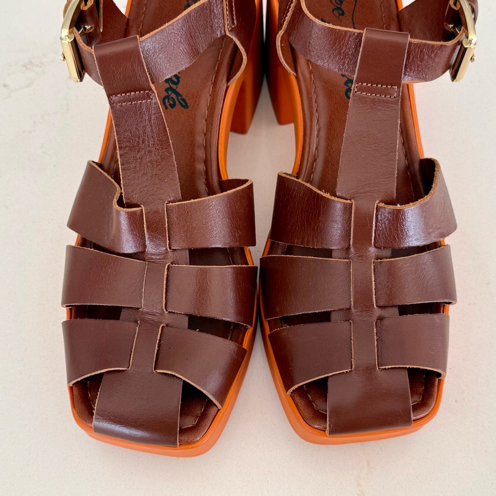 Free People Pacific Platform Fisherman Sandal Sz 39 - Picture 6 of 9